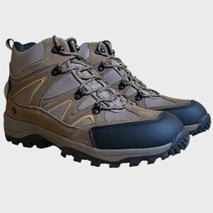 NEW Northside Snohomish Men's Mid Waterproof Hiking Boots Size 12 Tan Dark Honey